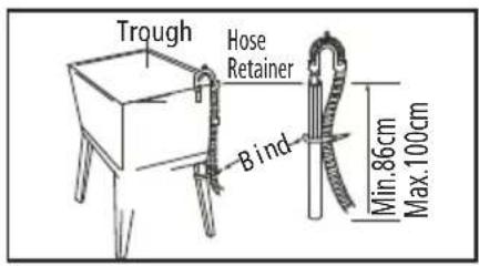 Trough Hose Retainer Bind Min.86cm Max.100cm