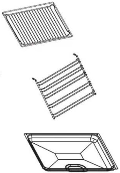 Three technical line drawings of a grid-like structure, top-down, middle-down, and bottom-down views (no text or symbols)