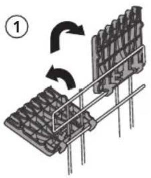 Eurom EDD60S - Adjustable the cup racks - 1