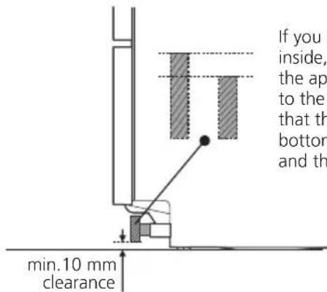Eurom EDD60S - Prepare a kick plate as shown. - 5