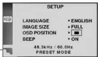 LG LB575C - On Screen Display(OSD) Selection and Adjustment - 2