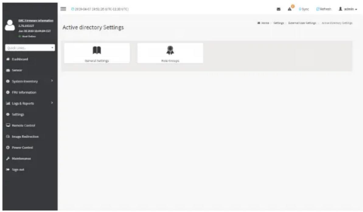 GIGABYTE R181-Z92 - Active Directory Settings - 1