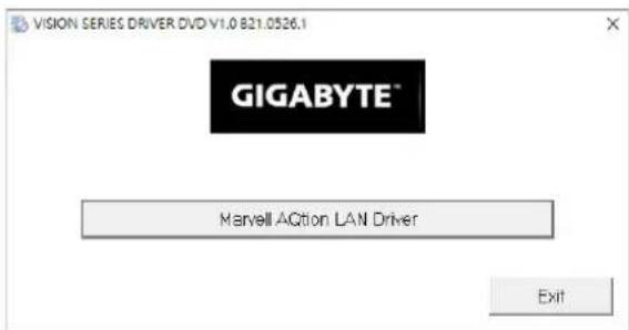 GIGABYTE VISION 10G LAN Card - Driver Installation - 1
