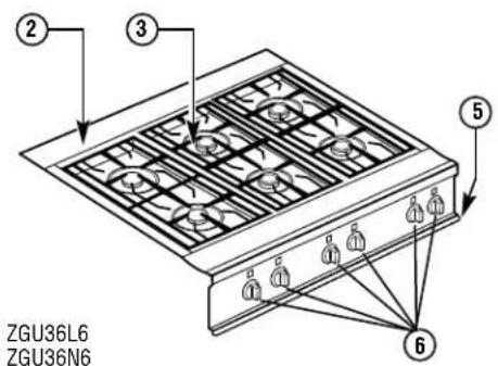 GE ZGU48L4GWSS - Design information - 6