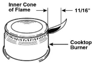 GE JGP321EJWH - Burners should be checked frequently - 1
