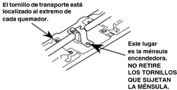 GE JGP321EJWH - E4 Retiro de los tornillos de transporte - 1