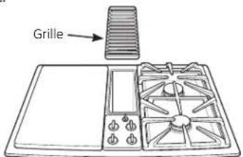 GE Profile PGP990DENWW - INSTALL GREASE JAR, DOWNDRAFT FILTER AND VENT GRILLE - 4
