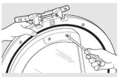 GE DCVH660EHMR - Reinstale el conjunto de bisagras - 3