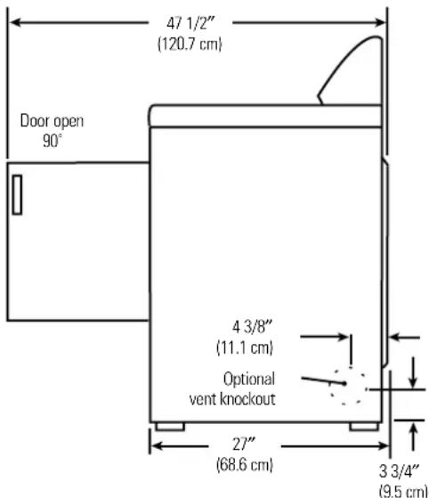 GE DCD330EBKC - Rough-In Dimensions - 2