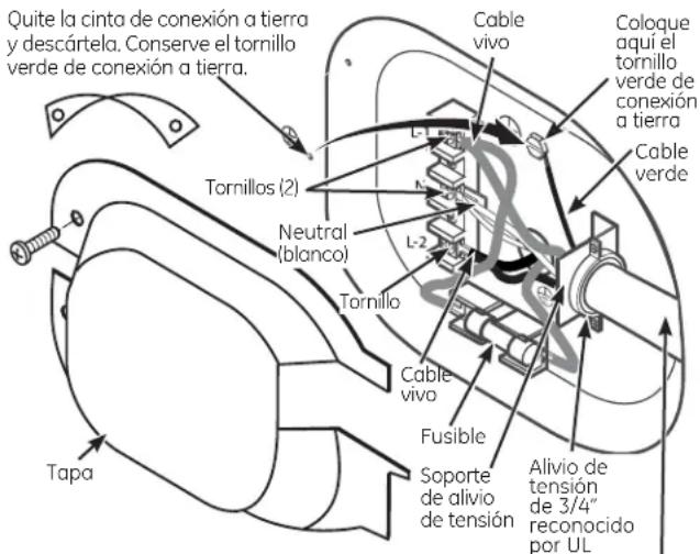GE GTV21ESSJWW - CÓMO CONECTAR LA SECADORA USANDO UNA CONEXIÓN DE 4 CABLES (DEBE UTILIZARSE EN INSTALACIONES DE CASAS RODANTES) - 1