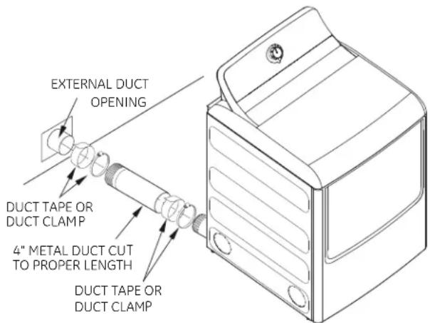 GE GTV21ESSJWW - STANDARD REAR EXHAUST - 1