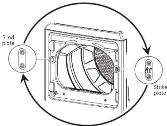 GE GTV21ESSJWW - A REVERSING THE DOOR - SOLID DOOR MODELS (cont.) - 3