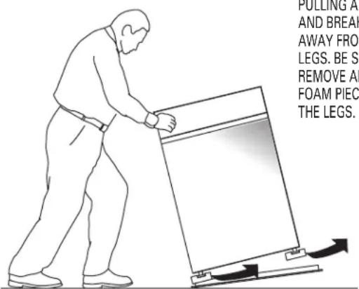 GE Profile DPR483EAWW - Minimum Clearance Other Than Alcove or Closet Installation - 3