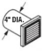 GE Profile DPR483EAWW - WARNING - USE ONLY METAL 4-IN. DUCT. NOT USE DUCT LONGER THAN SPECIFIED THE EXHAUST LENGTH TABLE. - 2