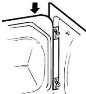 GE DMCD330EGWC - Reversing the door. - 3