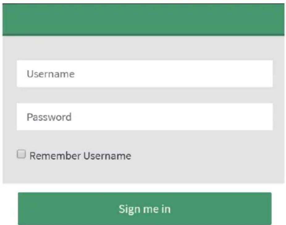 Username Password Remember Username Sign me in