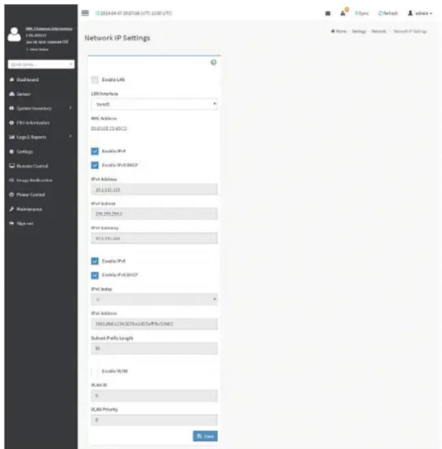 GIGABYTE H262-ZL2 - Network IP Settings - 1