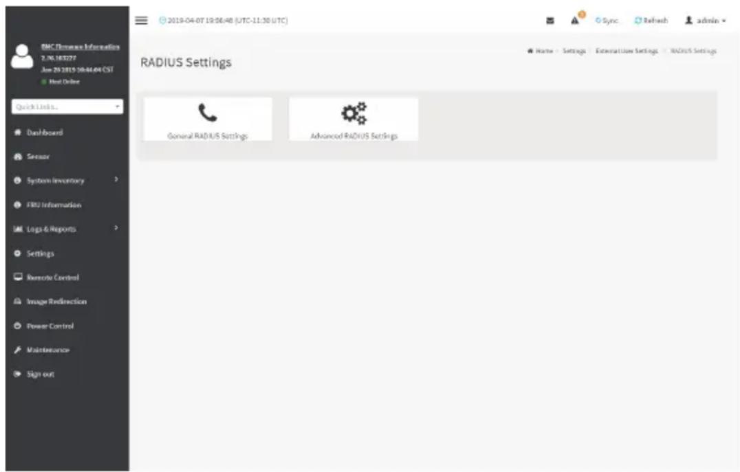 GIGABYTE H262-ZL2 - RADIUS Settings - 1