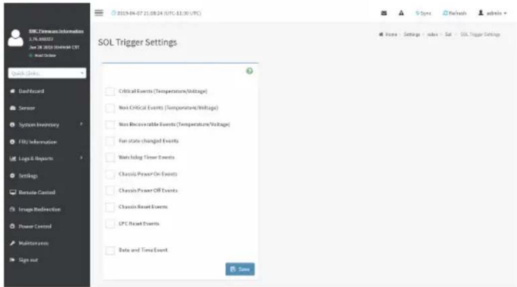 GIGABYTE H262-ZL2 - SOL Trigger Settings - 1