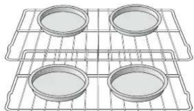 Philco MFF3026RW - Baking layer cakes with 1 or 2 oven racks - 1
