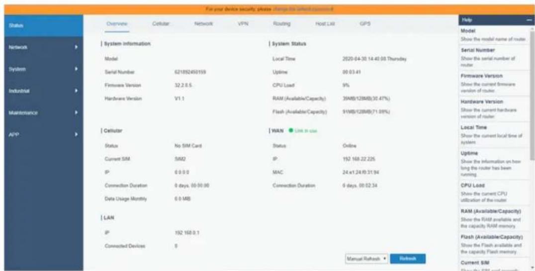 LTS LT-4GPOEW1 - Log in the Router - 5