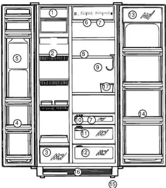 GE Profile TPJ24PRDWW - Freezer Compartment - 1