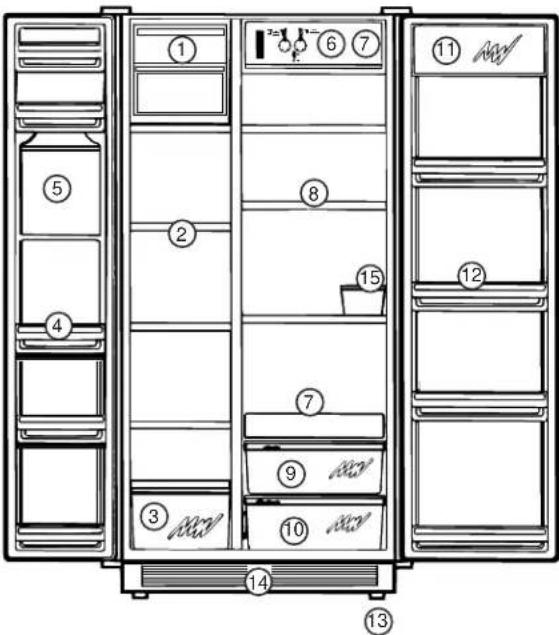 GE Profile TPJ24PRDWW - Freezer Compartment - 1