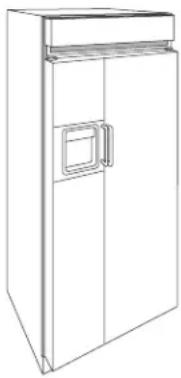 GE ZISW48DC - 3/4" thick custom panels—Without trim kits - 4