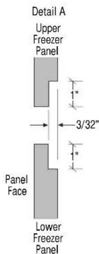 GE ZISW48DC - 3/4" thick panel with standard handle and/or ZWCD2 custom collar trim - 2
