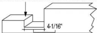 GE ZISW48DC - To raise or lower case trim to other installation heights: - 6