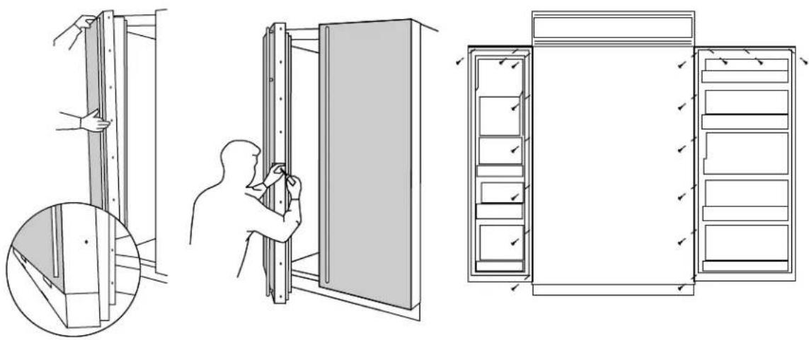 GE ZISW48DC - For models with full width dispenser trim and 2 piece freezer panels: - 6
