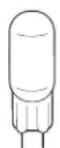 GE ZISW360DR - The refrigerator uses two types of halogen bulbs: - 3
