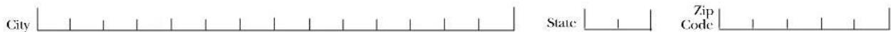 City State Zip Code