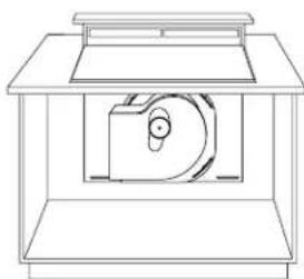 GE ZGU365DBBBG - To locate the ductwork holes in the cabinet floor or side walls: - 2