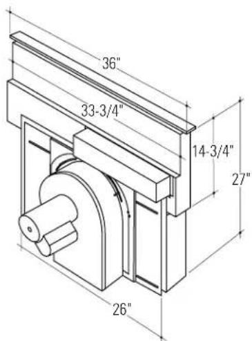 GE ZGU365DBBBG - Dimensions and Clearances - 4
