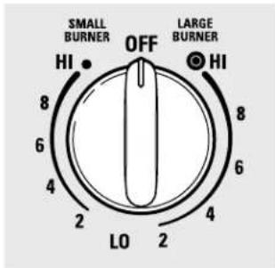 GE Profile JB900KKCC - Dual Surface Unit Control Knob - 1