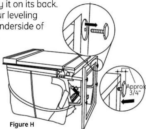 GE GSD1300NWW - IMPORTANT - Do not kick off wood base! - 1