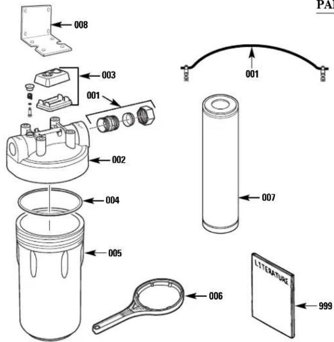 GE GNWH38F - PARTS LIST - 1