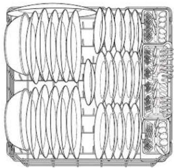 GE GLD6800NBB - Loading place settings. ge.com - 2
