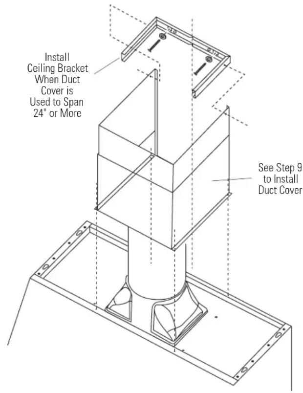 GE Profile JV935DWW - INSTALL CEILING BRACKET - 1