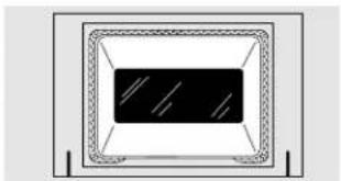 GE JBS26CAD - Oven Interior (non-self clean models) - 3