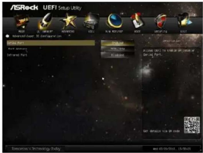 ASROCK H61M-S1 PLUS - Super IO Configuration - 1