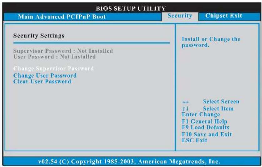 ASROCK K8S8X - Security Screen - 1