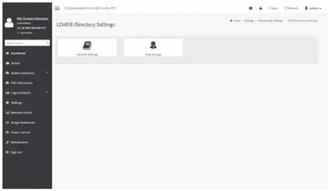 GIGABYTE T181-Z70 - LDAP/E-Directory Settings - 2