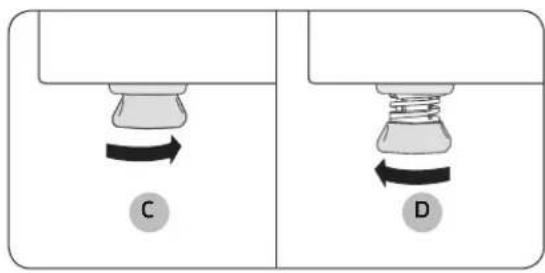 SAMSUNG DV90T6440LE - STEP 2 Adjust the levelling feet - 2