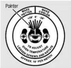 HOTPOINT RB797BBBB - To Adjust the Thermostat on Standard Clean Models - 2