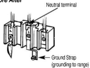 HOTPOINT RB797BBBB - 4-Wire Power Cord Installation - 1