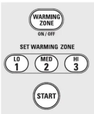 GE JB850DPWW - Using the Warming Zone (on some models) - 1