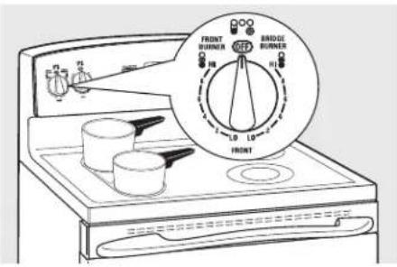 GE JB850DPWW - Using the Bridge Burner (on some models) - 1