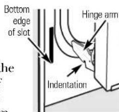 GE JBP84CHCC - To replace the door: - 1